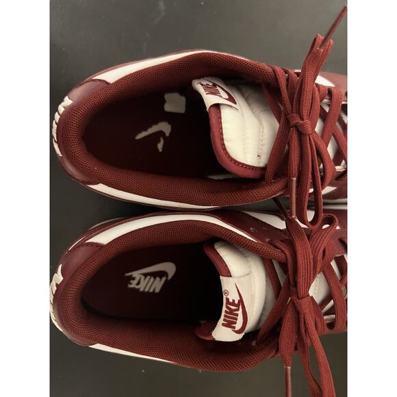 Size 10 Nike Air Dunk Low Retro Team Red Burgundy White DD1391-601 Sneakers Men - Picture 8 of 11